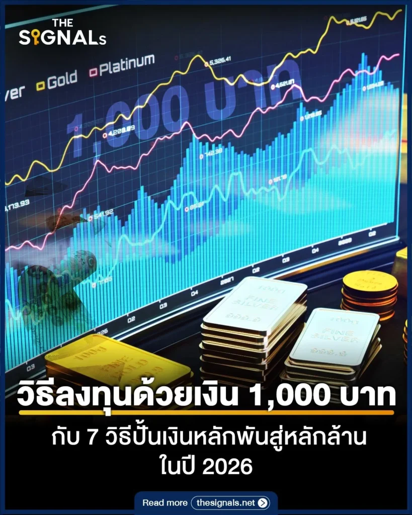 วิธีลงทุนด้วยเงิน 1000 บาท กับ 7 วิธีปั้นเงินหลักพันสู่หลักล้าน ในปี 2026 วิธีลงทุนด้วยเงิน 1000 บาท กับ 7 วิธีปั้นเงินหลักพันสู่หลักล้าน ในปี 2026