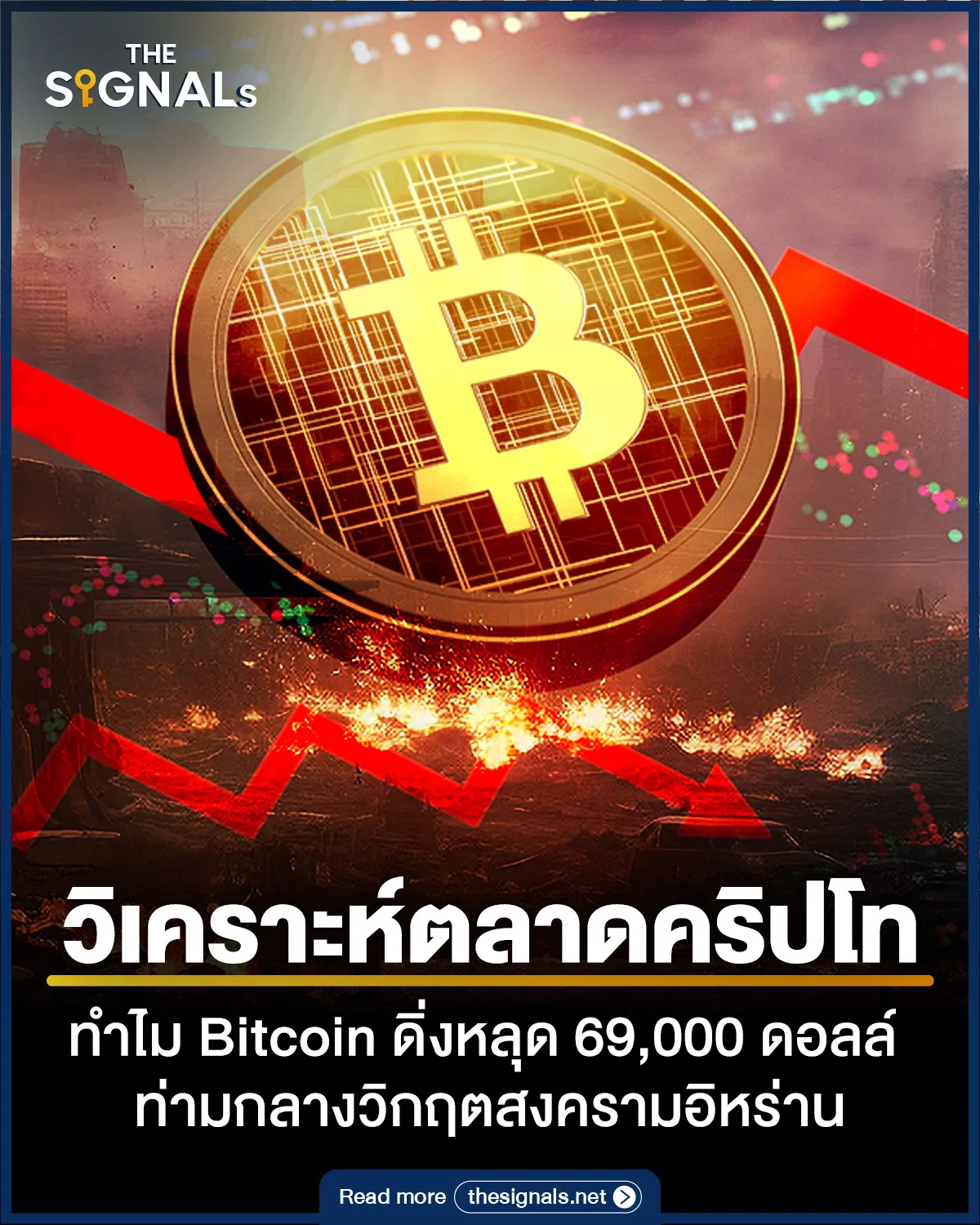 วิเคราะห์ตลาดคริปโท ทำไม Bitcoin ดิ่งหลุด 69000 ดอลล์ ท่ามกลางวิกฤตสงครามอิหร่าน วิเคราะห์ตลาดคริปโท ทำไม Bitcoin ดิ่งหลุด 69000 ดอลล์ ท่ามกลางวิกฤตสงครามอิหร่าน