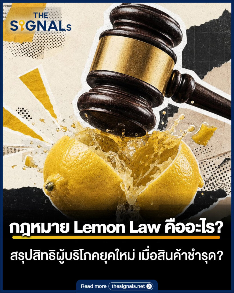 กฎหมาย Lemon Law คืออะไร? สรุปสิทธิผู้บริโภคยุคใหม่ เมื่อสินค้าชำรุด?