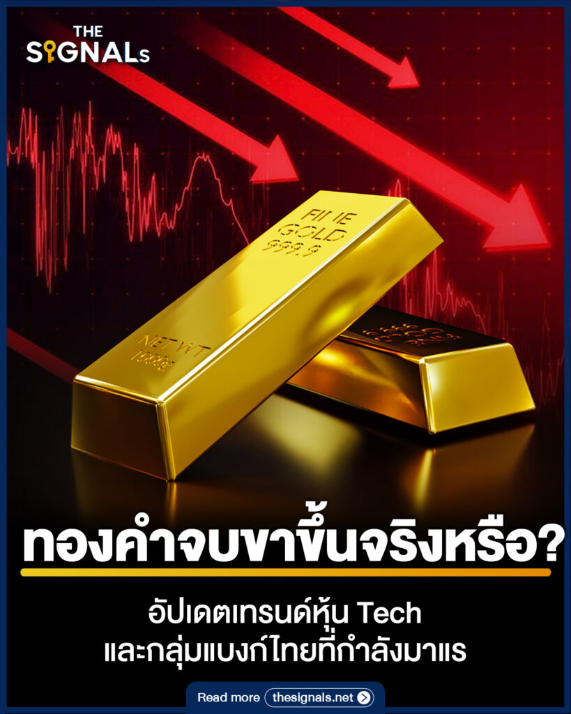 ทองคำจบขาขึ้นจริงหรือ? อัปเดตเทรนด์หุ้น Tech และกลุ่มแบงก์ไทยที่กำลังมาแรง ทองคำจบขาขึ้นจริงหรือ? อัปเดตเทรนด์หุ้น Tech และกลุ่มแบงก์ไทยที่กำลังมาแรง
