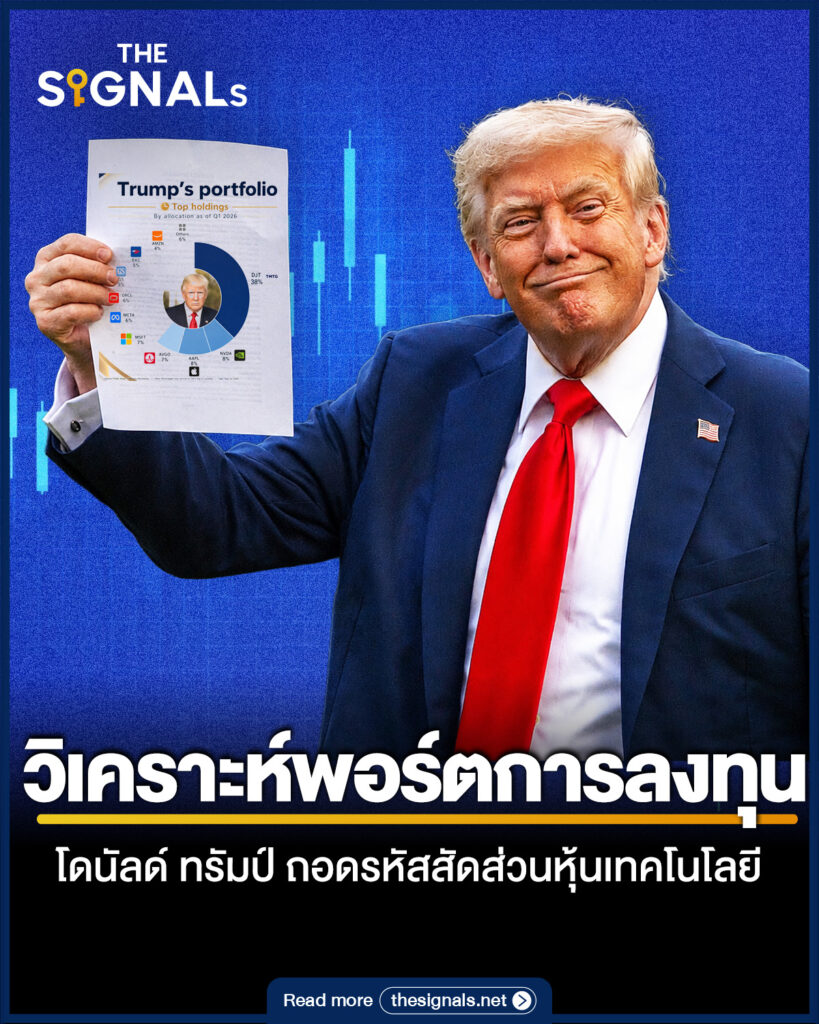 วิเคราะห์พอร์ตการลงทุน โดนัลด์ ทรัมป์ ถอดรหัสสัดส่วนหุ้นเทคโนโลยี